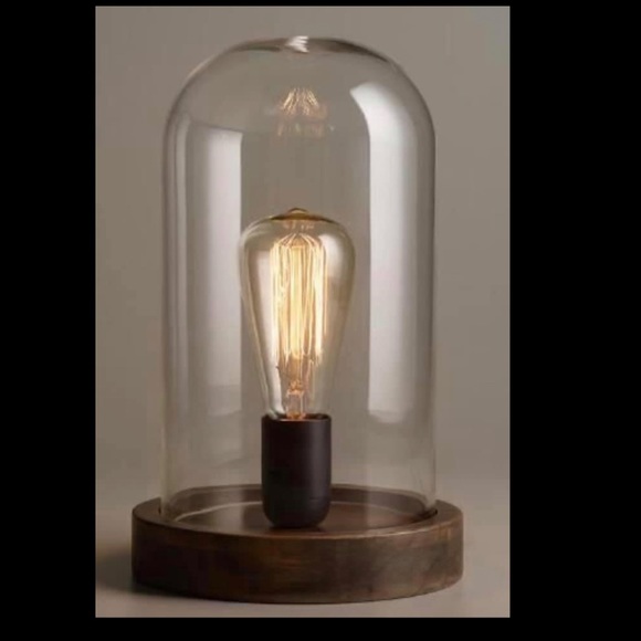 World Market Edison Cloche Lamp New In 
